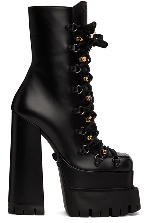 boots versace|Versace aevitas platform boots.